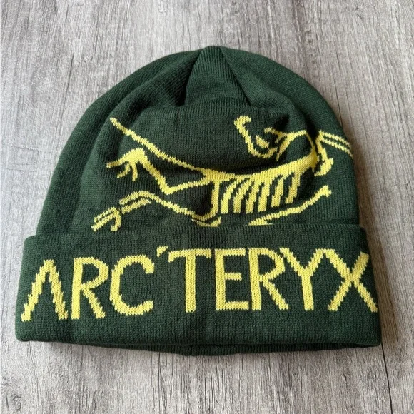 帽子 arc'teryx beanie yellow green Arc'teryx Unisex Bird Head Toque - Green / Yellow | George
